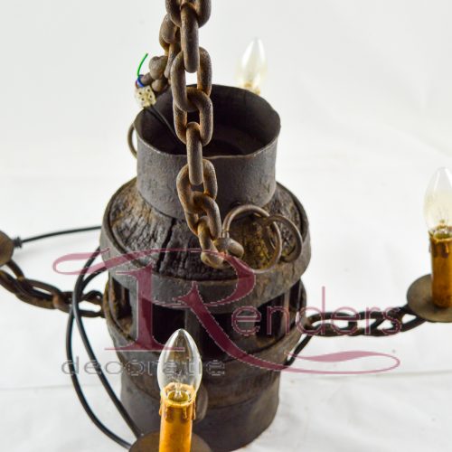 Lamp van domp / naaf / as wiel aan ketting