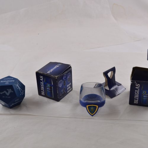 Mancave Bavaria drinkpauze  Blikglas en Bavaria  fitnis dobbelsteen