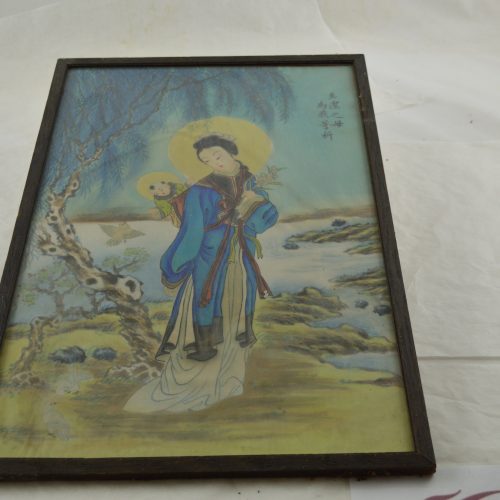 Afbeelding kunthandel A.F. van Werch / Chinese voorstelling madonna met kind