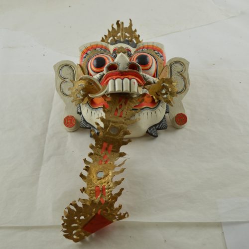 Traditioneel houten Bali Rangda masker